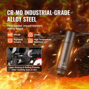 Load image into Gallery viewer, SucceBuy Drive Impact Socket Set Deep Shallow Socket Set CR-V Alloy Steel Auto Repair Easy-to-Read Size Markings Storage Case
