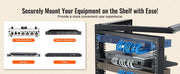 Load image into Gallery viewer, SucceBuy 9U Wall Mount Rack 150lbs Max Load Capacity Open Frame Server Network Rack with Cage Nuts Screw for Server IT Equipment
