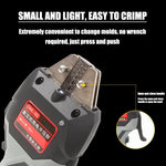 Cordless Hand Held Hydraulic Pliers 16KN Electric Hydraulic Wire Crimper with LED Light & Molds Terminal Crimping Tool