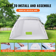 Load image into Gallery viewer, SucceBuy Portable Paint Booth Shelter 7.5x5.2x5.2/10x7x6ft Foldable Spray Painting Tent for Furniture Craft Project DIY Tool
