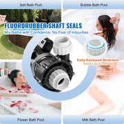 Bild in Galerie-Viewer laden, Amocart 2 Speed SPA Pump 48/56-Frame AC110-120V SPA Pump 1.5HP/3HP/4HP High Speed 2'' Port 90° Rotational Interface for Hot Tub
