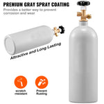 SucceBuy 5 Lbs CO2 Tank Aluminum Gas Cylinder Brand New CO2 Cylinder with Gray Spray Coating CO2 Tank with CGA320 Valve