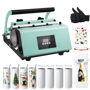 Load image into Gallery viewer, SucceBuy Tumbler Heat Press Machine and Sublimation Tumblers Tumbler Press Set with 8pcs 20OZ Blank Tumblers Mug Press Cup Press - AMOCART
