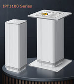 Hoodland IPT1100 Series Stroke Length 50mm Electric Height Adjustable Lifting Column Set DC 24V MAX 2250N For Coffee Table