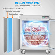 Load image into Gallery viewer, Amocart Commercial Frozen Refrigerator Sandwich Salad Prep Table 7.4Cu.Ft Food Prep Frost Free Refrigerator for Restaurant
