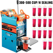 Load image into Gallery viewer, SucceBuy Manual Cup Sealer Machine 300-500 Cup/h with Heating Technology Boba Tea Cup Sealing Machine for 90/95mm Cup Diameter
