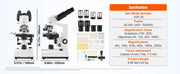 Load image into Gallery viewer, SucceBuy Compound Trinocular Microscope 40X-2500/40X-5000X Magnification Lab Microscope w/ LED Illumination &amp; External Interface

