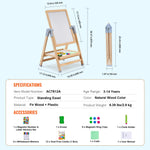 Amocart Standing Magnetic Drawing Board WordPad Art Easel with Painting Accessories Children Educational Toys for Kids Boy Girl