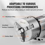 Amocart Dividing Head K11-100mm 3Jaw Chuck 2.6"/65mm Center Height MT2 Tailstock 6:1 Gear Ratio Universal for Milling Engraving