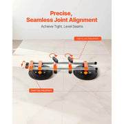 Bild in Galerie-Viewer laden, SucceBuy 2PCS Manual Seamless Stone Seam Setter with 6in Vacuum Suction Cups Marble Stone Splicing Installation Tool for Tile
