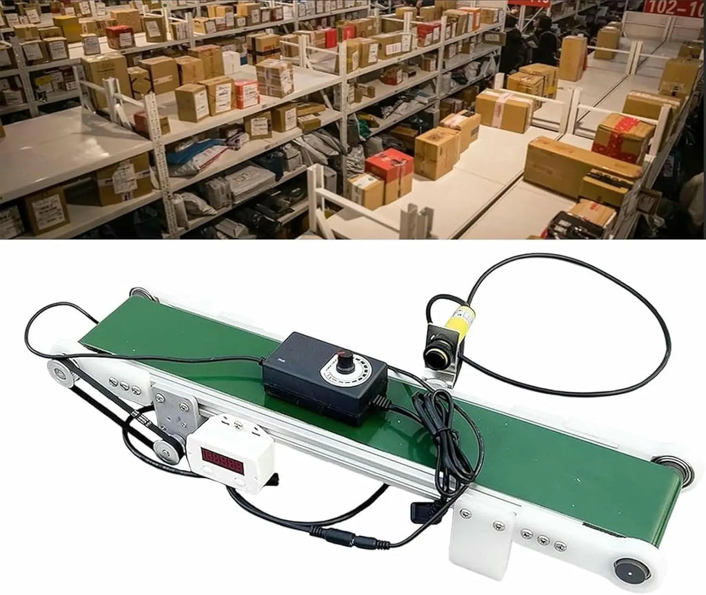 Customization 16*100cm Small Desktop Conveyor Belt Automatic Counter DIY Small Production Line Friction Experimental Device