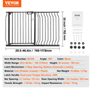 Load image into Gallery viewer, SucceBuy Baby Gate 28/30/36 Inches High Dog Gate Easy Step Walk Thru Child Pet Security Pressure Mount Kit Wall Cups Doorways
