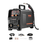 Amocart MIG Welder 130Amp Mig Welding Machine 3-in-1 Portable Mig Welder with IGBT Inverter Technology Digital Display Screen