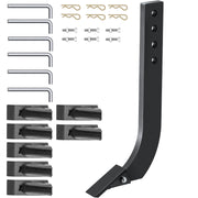 Bild in Galerie-Viewer laden, SucceBuy Box Blade Shank Scarifier Shank Ripper Shank with Removable Tapered Teeth and Pins for Replacement Digging Plowing
