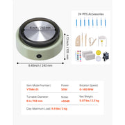 Load image into Gallery viewer, SucceBuy 3/6 inch Mini Pottery Wheel Turntable Forward Reverse Rotation Adjustable Speed Electric Clay Wheel for Kids and Adults

