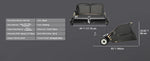 Amocart Large Lawn Sweeper, Tow Behind Design with Dump Rope for Easy Emptying