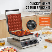 Bild in Galerie-Viewer laden, SucceBuy Electric Waffle Maker 25PCS Mini Dutch Pancake Maker Dorayaki Machine Waffreras Kitchen Home Appliance Snack Gaufriers
