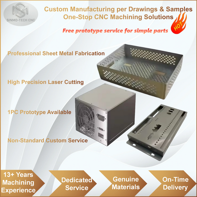 Stainless Steel Aluminum Sheet Metal Custom Processing Laser Cutting Bending Industrial Mechanical Components Amocart
