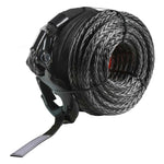 Amocart 26500/32000Lbs Synthetic Winch Rope Truck Boat Replacement Line Cable Rope with Forged Hook ATV Car Outdoor Accessories