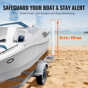 Load image into Gallery viewer, SucceBuy Boat Trailer Guide 43”Adjustable Design Trailer Guide Poles 2PCS Rustproof Galvanized Steel Trailer Guide With PVC Pipe
