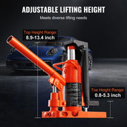 Load image into Gallery viewer, SucceBuy Hydraulic Toe Jack 2.5 Ton On Toe Toe Jack Lift 5 Ton On Top Lift Capacity Machine Jack 0.8-5.3 in - AMOCART
