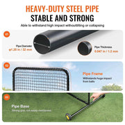 Load image into Gallery viewer, Amocart L Screen Baseball for Batting Cage 7x7 ft Softball Safety Screen Body Protector Portable Batting Screen with Carry Bag
