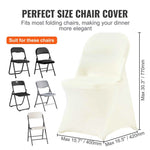 Amocart 30/50pcs Spandex Wedding Chair Seat Cover Washable Protective Slipcovers for Wedding Banquet Universal Chair Cover
