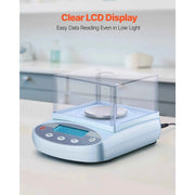 Load image into Gallery viewer, Amocart Analytical Balance High Precision Electronic Digital Analytical Balance with Glass Draft Shield for Laboratory Jewelry
