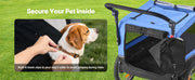 Charger l'image dans la visionneuse de galerie, SucceBuy Dog Bike Trailer Supports up to 88 lbs 2-in-1 Pet Stroller Cart Bicycle Carrier for Dogs Easy Folding Frame with Wheel
