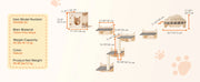 Charger l'image dans la visionneuse de galerie, Amocart Wall Mounted Cat Shelves Cat Wall Shelves and Perches with Jumping Boards Hammocks &amp; Cat Tree Cat Furniture and Shelves
