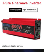 Pure Sine Inverter 1000W-3000W DC To AC 12V/24V To 110V/220V Car Power Inverter Portable Power Bank Converter Car Transformer