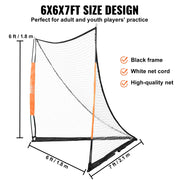 Load image into Gallery viewer, Amocart 6' x 6' Lacrosse Goal Lacrosse Net Lacrosse Goal with Carry Bag Fiberglass Rod Backyard Lacrosse Training Equipment
