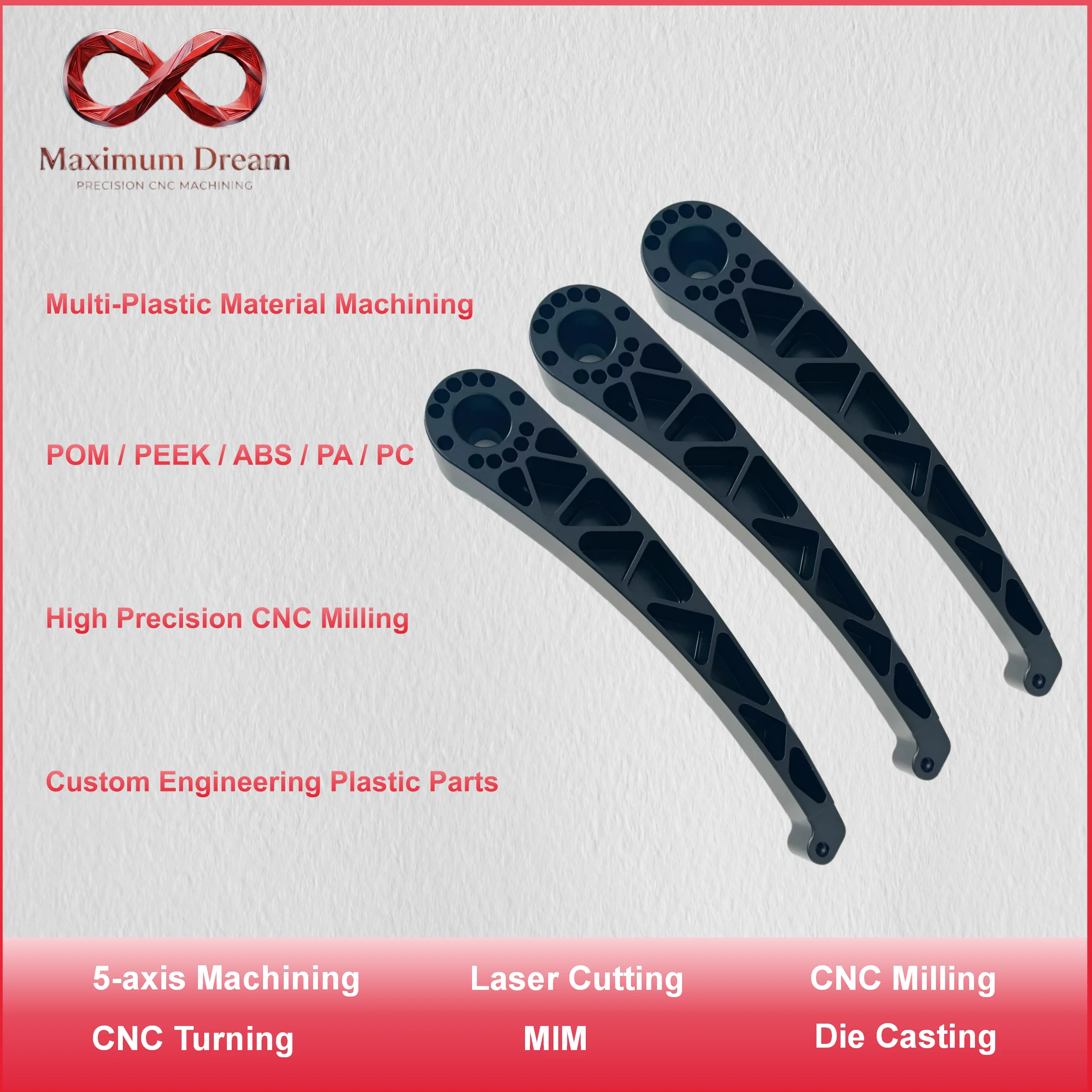 5 Axis Custom CNC Machining Service OEM Precision Milling Turning for Aluminum Stainless Steel - ISO9001 Certified CNC Machined