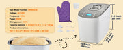 Bild in Galerie-Viewer laden, Amocart 2/3 LB Bread Maker 15-in-1 Dough Machine Nonstick Ceramic Pan Automatic Bread maker with Gluten Free Setting
