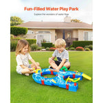 Amocart Water Play Table Children's Outdoor Beach Toy with 39PCS Accessories Summer Water Park Playset for Kids Activity