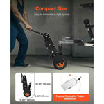 Amocart 1000lbs Trailer Mover Dolly Manual or Electric Wrench Drive with 2in & 2-5/16in Replaceable Hitch Balls for Moving Boat