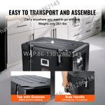 Amocart Insulated Food Pan Carrier 36Qt Capacity Stackable Catering Hot Box with 3 Stainless Steel Pans Top Load Food Warmer
