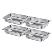 Load image into Gallery viewer, Amocart 2 4 6Pack Stainless Steam Hotel Pan 1/2 Size Table Steam Pan 2.5-6inch Deep Anti Jam Restaurant Supplies Catering
