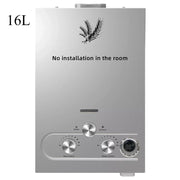 Load image into Gallery viewer, LPG Propane Tankless Instant Gas Water Heater 6L-18L Stainless Steel Body Low Water Pressure Start Constant Temp Boiler with Shower Head Kit for Apartment RV Off-Grid
