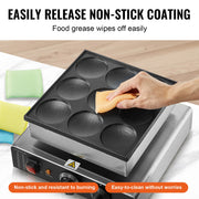 Bild in Galerie-Viewer laden, Amocart Dutch Pancake Maker 9PCS Diameter Dorayaki Baker Machine Commercial Electric Poffertjes Grill Non-stick Stainless Steel
