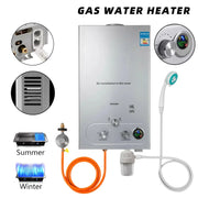 Load image into Gallery viewer, LPG 6L/8L/10L/12L/16L/18L Wasser Heizung 36KW Instant Liquefied Petroleum Gas Wasser heizung Edelstahl Kessel Kit Portable

