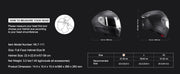 Load image into Gallery viewer, Amocart Full Face Motorcycle Helmet Smart Street ABS &amp; High Density Helmet with Bluetooth Slot &amp; Interchangeable Len, for Adult
