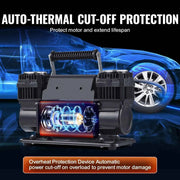 Load image into Gallery viewer, Amocart 10.6CFM Heavy Duty Air Compressor 30s Fast Inflation | Dual-Cylinder Portable Tire Inflator 12V 150PSI Offroad Air Pump
