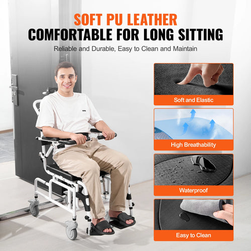Indoor Bathroom Shower             , SucceBuy Aluminum Alloy Mobility Chair for Elderly