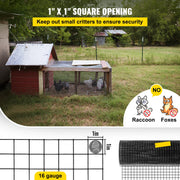 Load image into Gallery viewer, Amocart Welded Wire Fence Vinyl Coated Chicken Rabbit Mesh 1"x1" 16 Gauge 24"x50'/24"x100'/36"x50' Black Hardware Cloth &amp; Mesh
