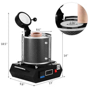 Load image into Gallery viewer, Amocart Electric Melting Furnace Electric Metal Smelter Foundry Metal Smelting Machine Ceramic Crucible Gold Smelting Kit
