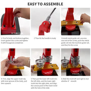 Load image into Gallery viewer, SucceBuy 25MM-75MM Badge Maker Machine DIY Button Pin with 100 Set Free Parts Press Kit Circle Manufacture Button Making Tool
