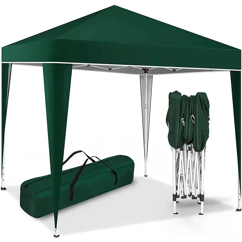 300*300*220cm Four Corner Folding Tent Camping Exhibition Leisure Tent Outdoor Beach Sunshade Pavilion Waterproof Sunshade
