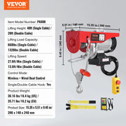Load image into Gallery viewer, SucceBuy 1320 lbs Electric Hoist Crane with 328 ft Wireless 40 ft Single Cable Lifting Height Electric Lift Hoist for Factory
