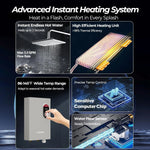 14KW Tankless Water Heater Electric 240V Instant Hot Boiler for Whole House